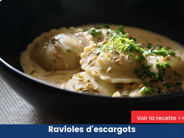 Ravioles d'escargots